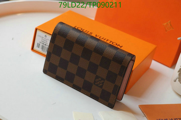 LV Bags-(Mirror)-Wallet-,Code: TP090211,$: 79USD