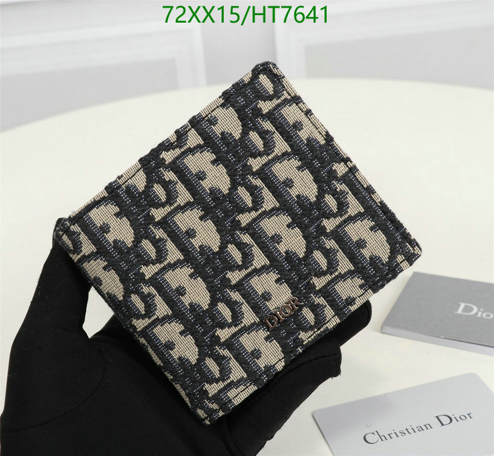 Dior Bags -(Mirror)-Wallet-,Code: HT7641,$: 72USD