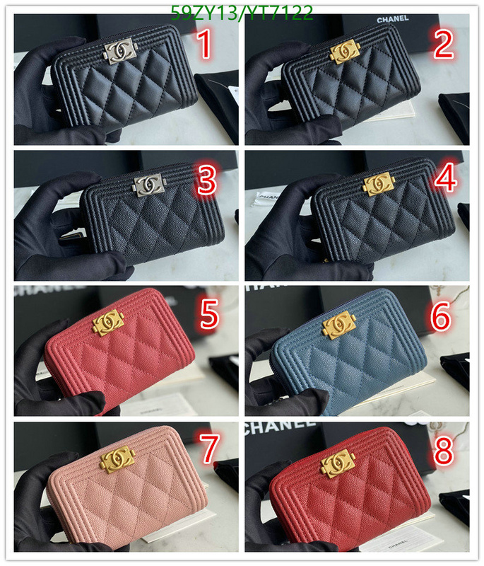 Chanel Bags -(Mirror)-Wallet-,Code: YT7122,$: 59USD