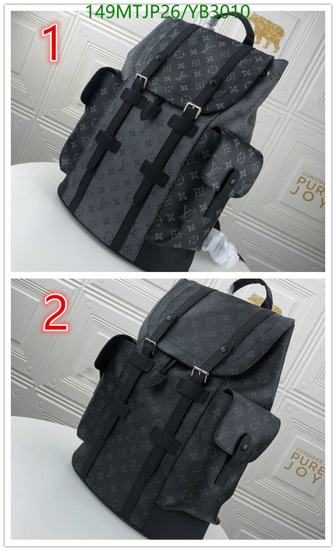 LV Bags-(4A)-Backpack-,Code: YB3010,$: 149USD