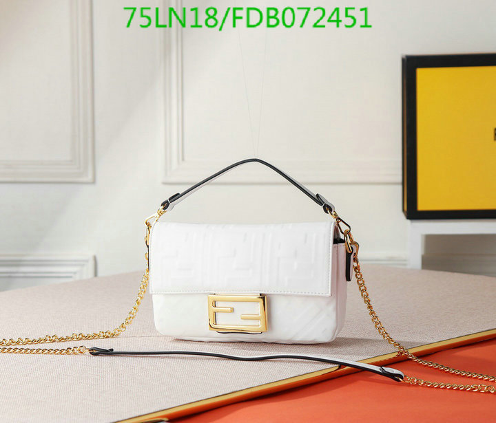 Fendi Bag-(4A)-Baguette-,Code: FDB072451,$: 75USD