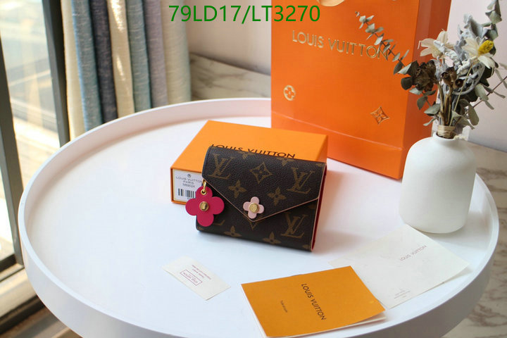 LV Bags-(Mirror)-Wallet-,Code: LT3270,$: 79USD