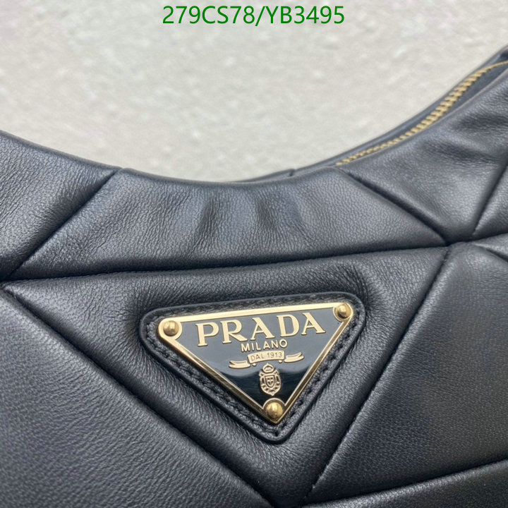 Prada Bag-(Mirror)-Diagonal-,Code: YB3495,$: 279USD