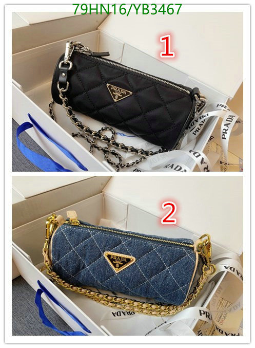 Prada Bag-(4A)-Diagonal-,Code: YB3467,$: 79USD