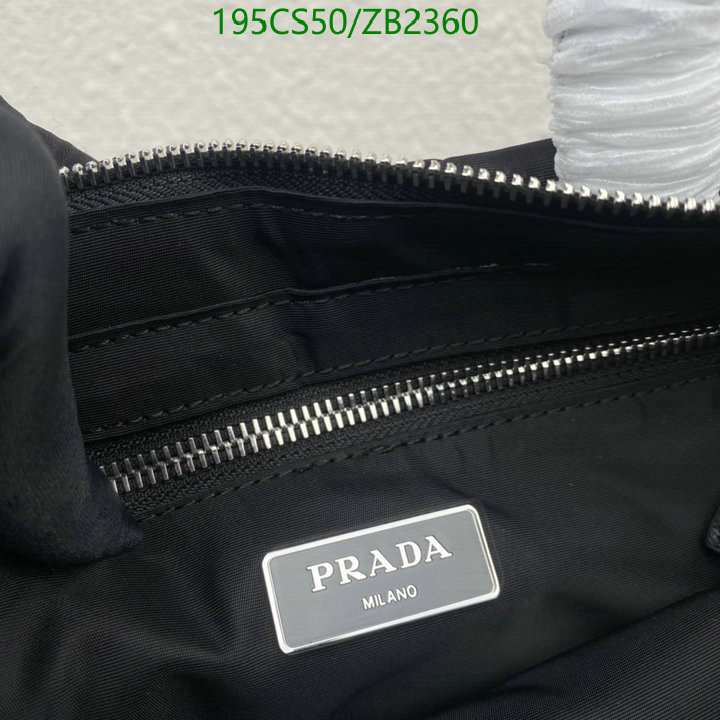 Prada Bag-(Mirror)-Handbag-,Code: ZB2360,$: 195USD