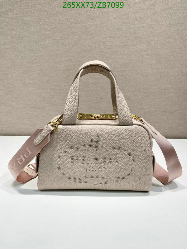 Prada Bag-(Mirror)-Handbag-,Code: ZB7099,$: 265USD