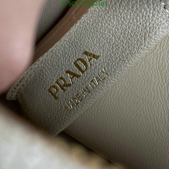 Prada Bag-(Mirror)-Handbag-,Code: YB2761,$: 275USD