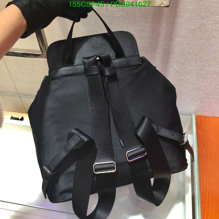 Prada Bag-(Mirror)-Backpack-,Code: PDB041627,$: 155USD