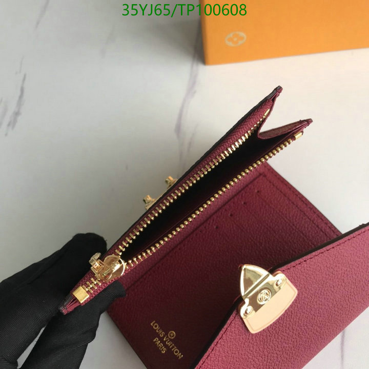 LV Bags-(4A)-Wallet-,Code: TP100608,$: 35USD