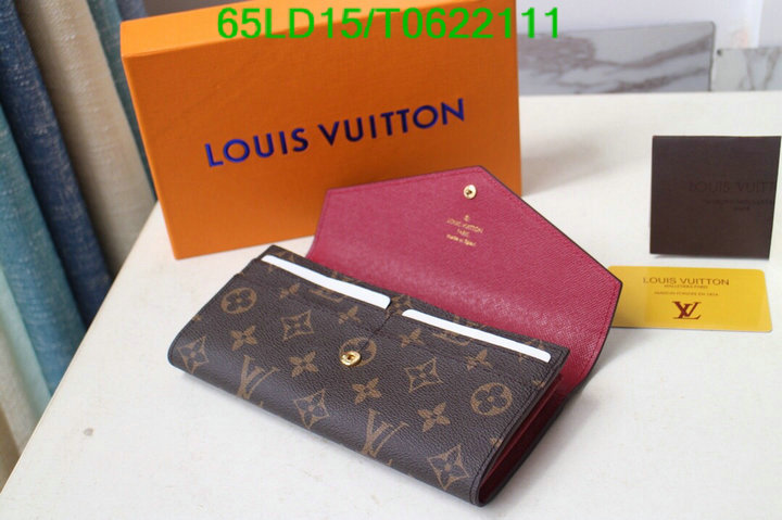 LV Bags-(Mirror)-Wallet-,Code: T0622111,$: 65USD