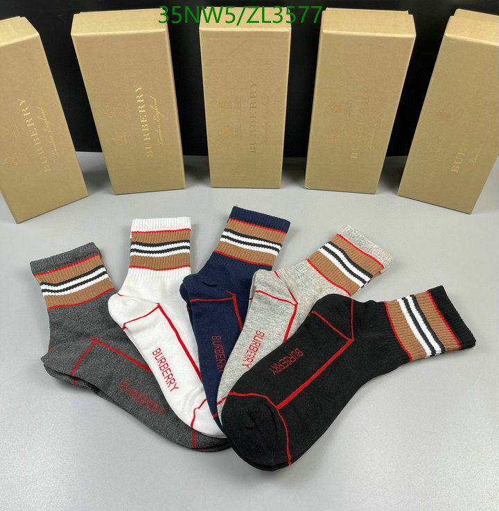 Sock-Burberry, Code: ZL3577,$: 35USD