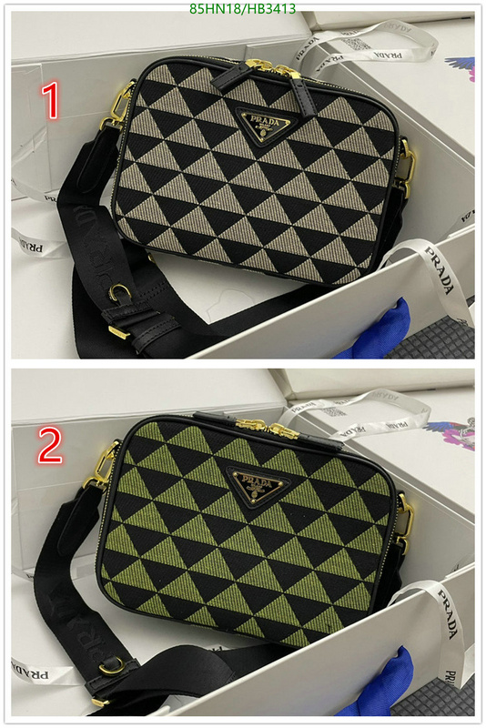 Prada Bag-(4A)-Diagonal-,Code: HB3413,$: 85USD