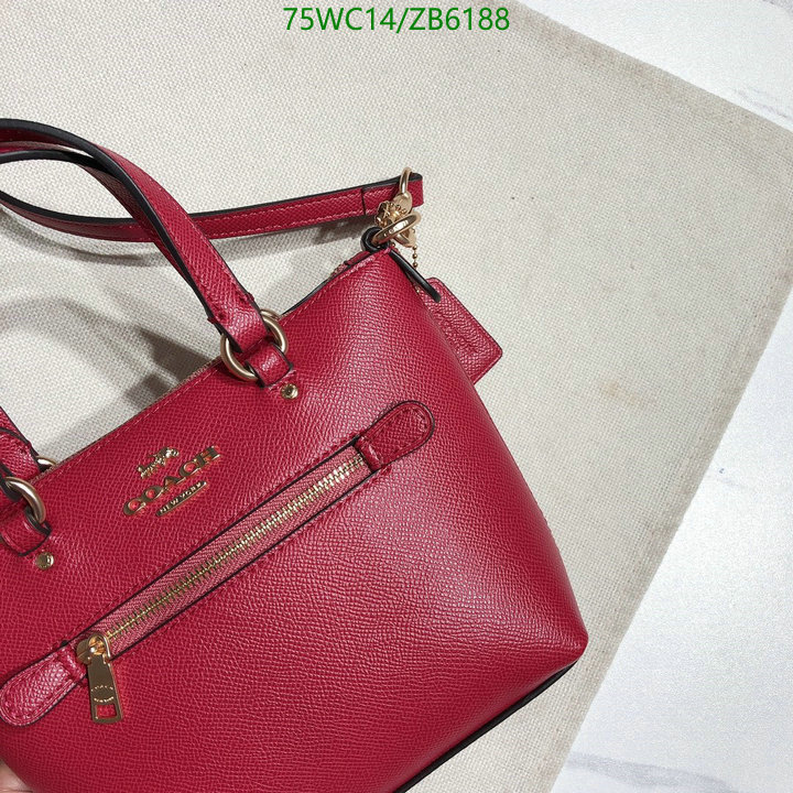 Coach Bag-(4A)-Handbag-,Code: ZB6188,$: 75USD