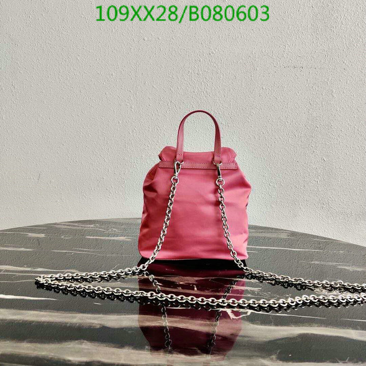 Prada Bag-(Mirror)-Backpack-,Code: B080603,$: 109USD