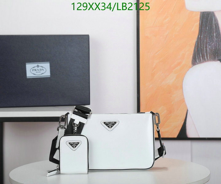 Prada Bag-(Mirror)-Diagonal-,Code: LB2125,$: 129USD