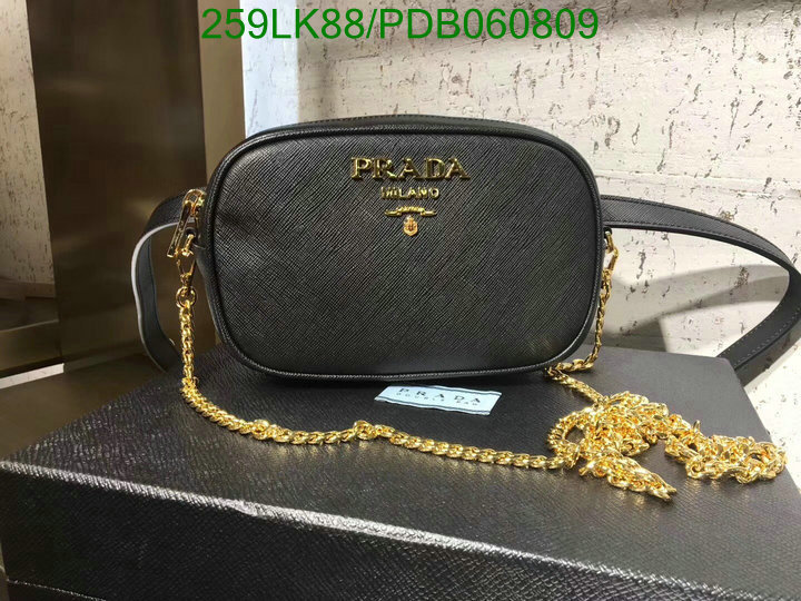 Prada Bag-(Mirror)-Diagonal-,Code: PDB060809,$: 259USD