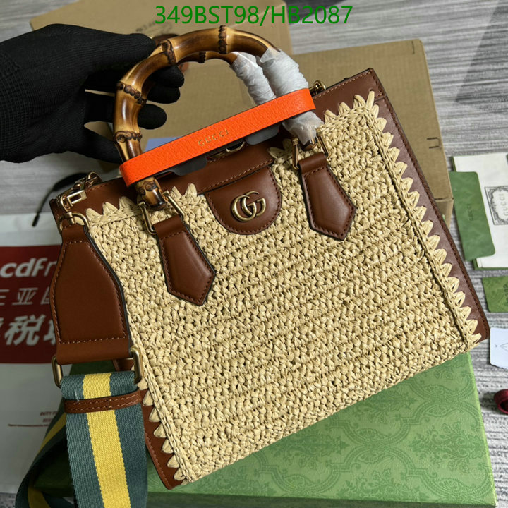 Gucci Bag-(Mirror)-Diana-Bamboo-,Code: HB2087,$: 349USD