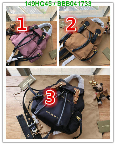 Burberry Bag-(Mirror)-Backpack-,Code: BBB041733,$: 149USD