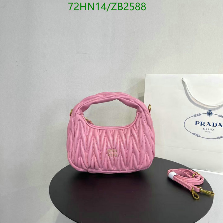 Miu Miu Bag-(4A)-Diagonal-,Code: ZB2588,$: 72USD