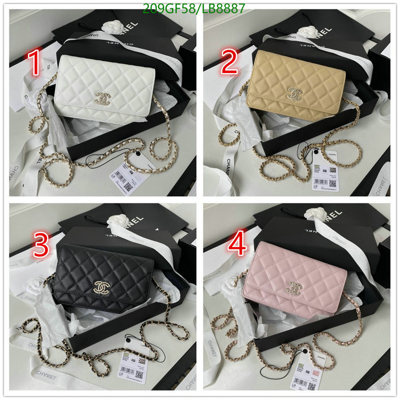 Chanel Bags -(Mirror)-Diagonal-,Code: LB8887,$: 209USD