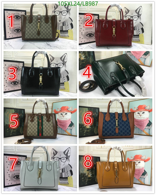 Gucci Bag-(4A)-Handbag-,Code: LB987,$: 105USD