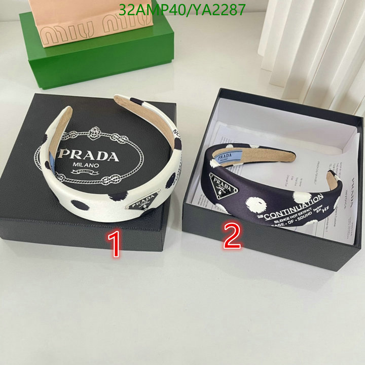 Headband-Prada, Code: YA2287,$: 32USD
