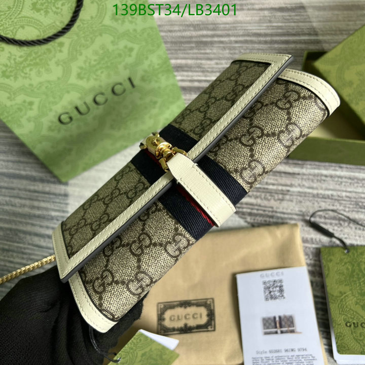 Gucci Bag-(Mirror)-Diagonal-,Code: LB3401,$: 139USD