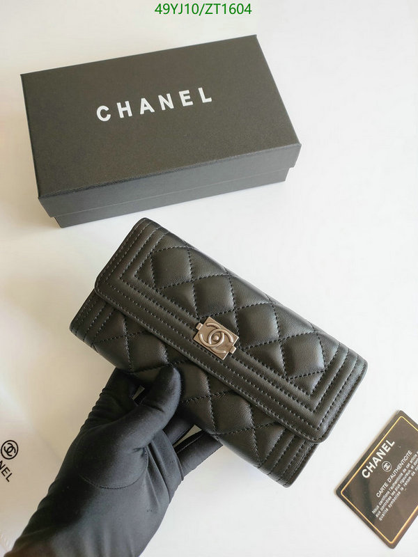 Chanel Bags ( 4A )-Wallet-,Code: ZT1604,$: 49USD