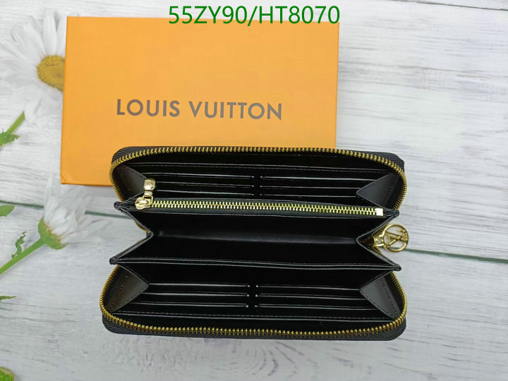 LV Bags-(Mirror)-Wallet-,Code: HT8070,$: 55USD