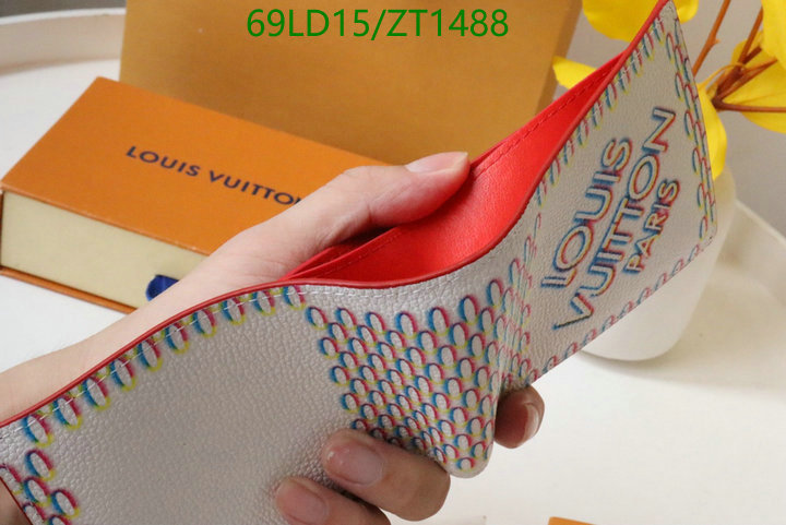 LV Bags-(Mirror)-Wallet-,Code: ZT1488,$: 69USD