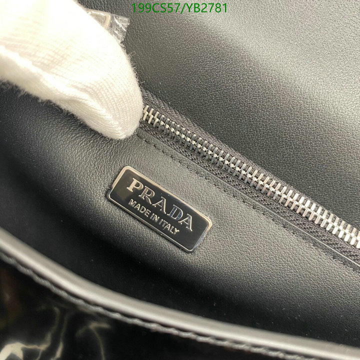 Prada Bag-(Mirror)-Diagonal-,Code: YB2781,$: 199USD