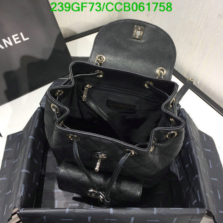 Chanel Bags -(Mirror)-Backpack-,Code: CCB061758,$: 239USD