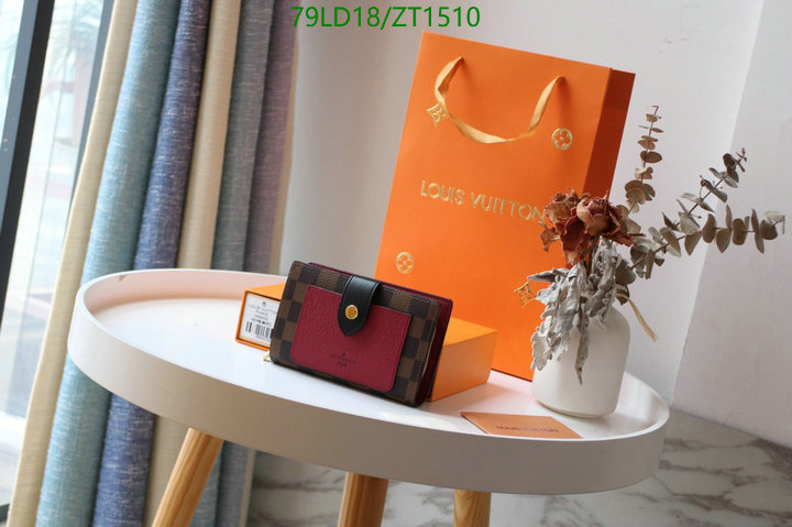 LV Bags-(Mirror)-Wallet-,Code: ZT1510,$: 79USD