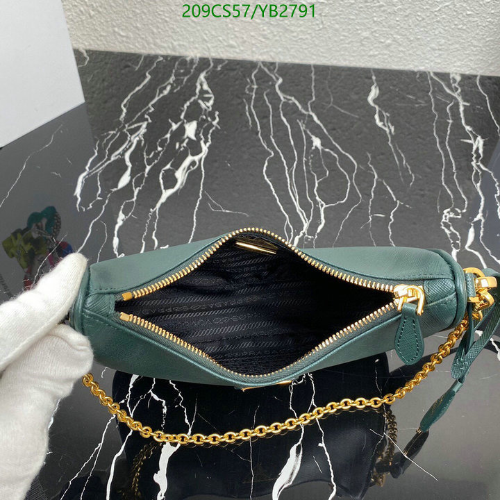 Prada Bag-(Mirror)-Diagonal-,Code: YB2791,$: 209USD