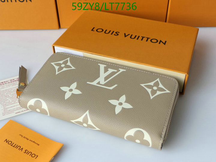 LV Bags-(4A)-Wallet-,Code: LT7736,$: 59USD