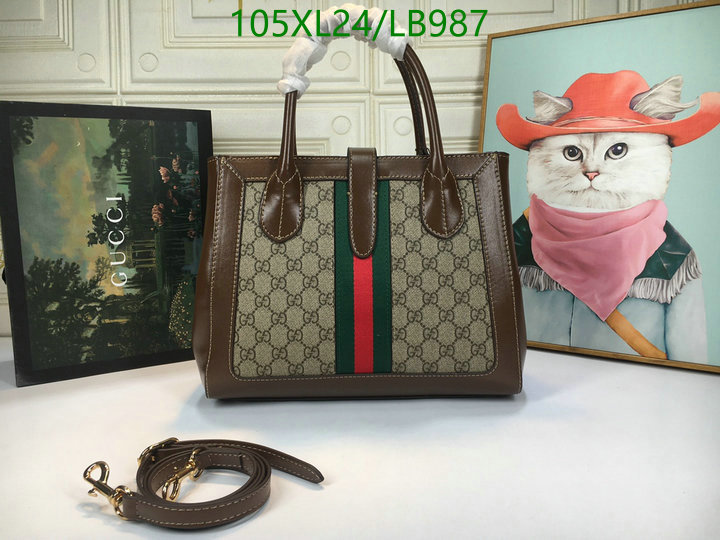 Gucci Bag-(4A)-Handbag-,Code: LB987,$: 105USD