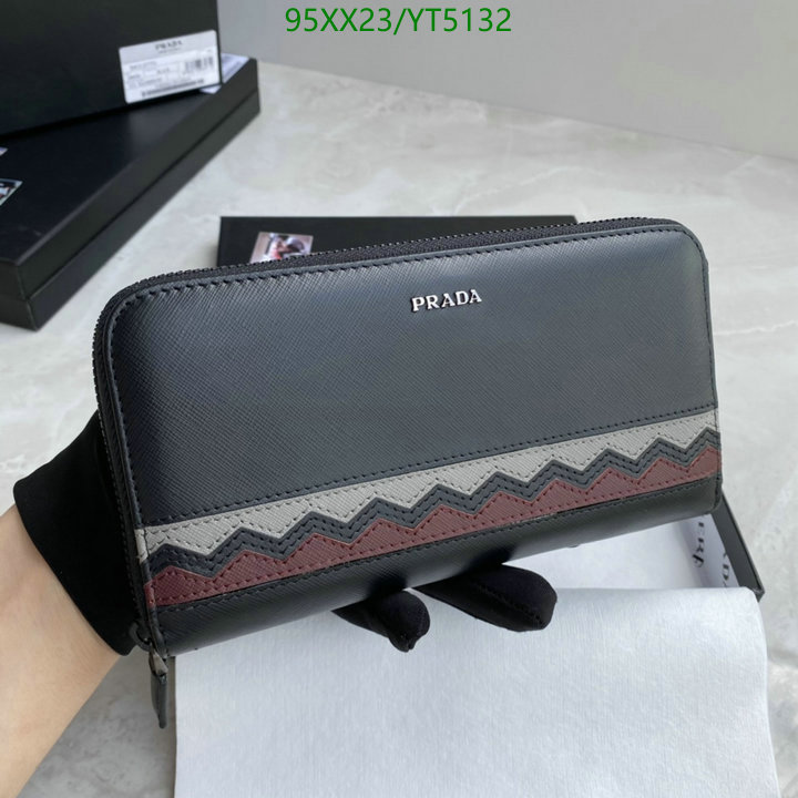 Prada Bag-(Mirror)-Wallet-,Code: YT5132,$: 95USD