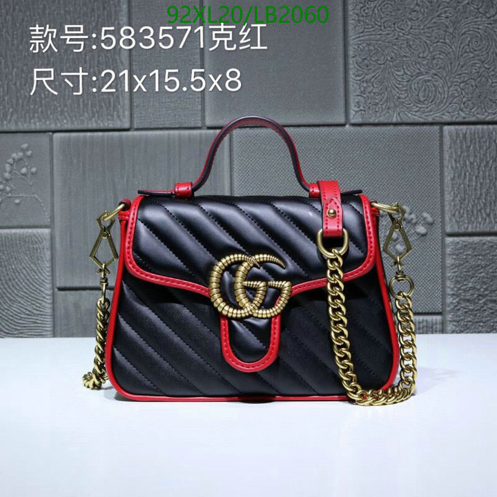 Gucci Bag-(4A)-Marmont,Code: LB2060,$: 92USD