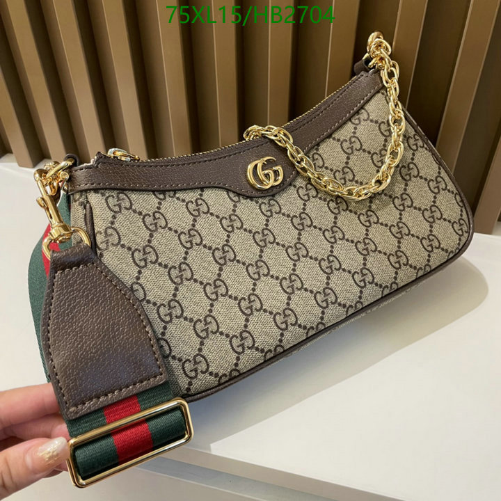 Gucci Bag-(4A)-Diagonal-,Code: HB2704,$: 75USD