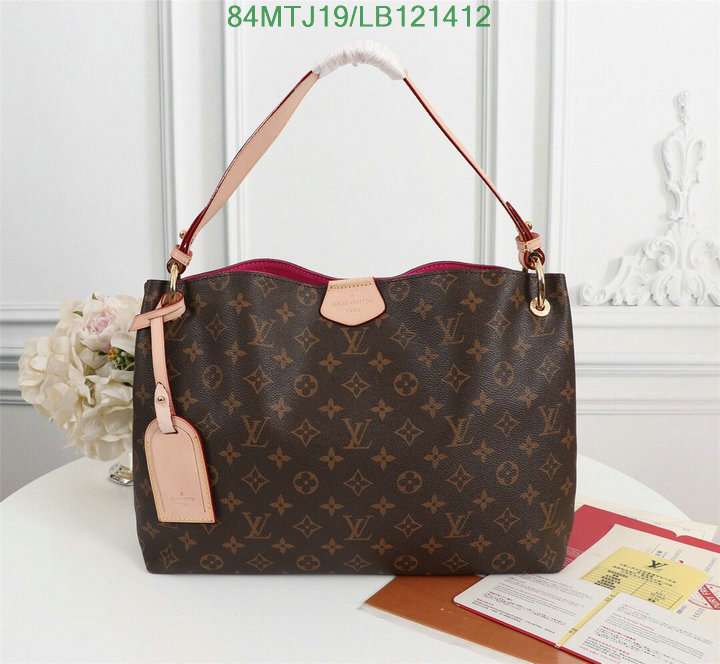 LV Bags-(4A)-Handbag Collection-,Code: LB121412,$: 84USD