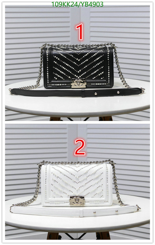 Chanel Bags ( 4A )-Le Boy,Code: YB4903,$: 109USD