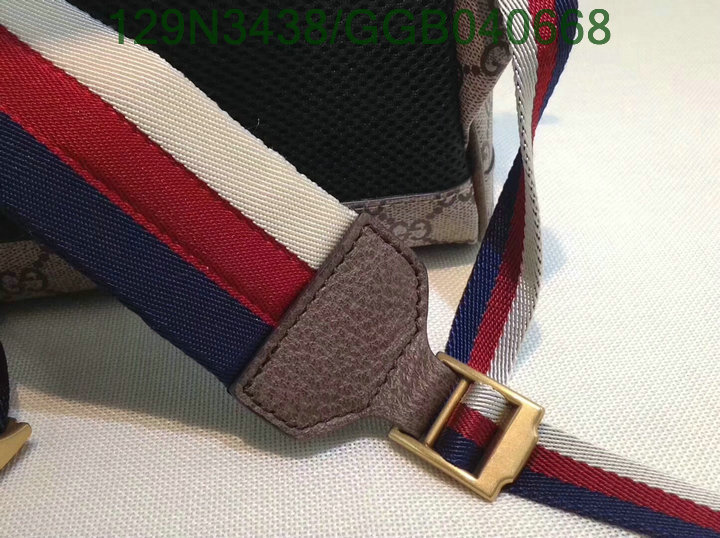 Gucci Bag-(Mirror)-Backpack-,Code:GGB040668,$: 129USD