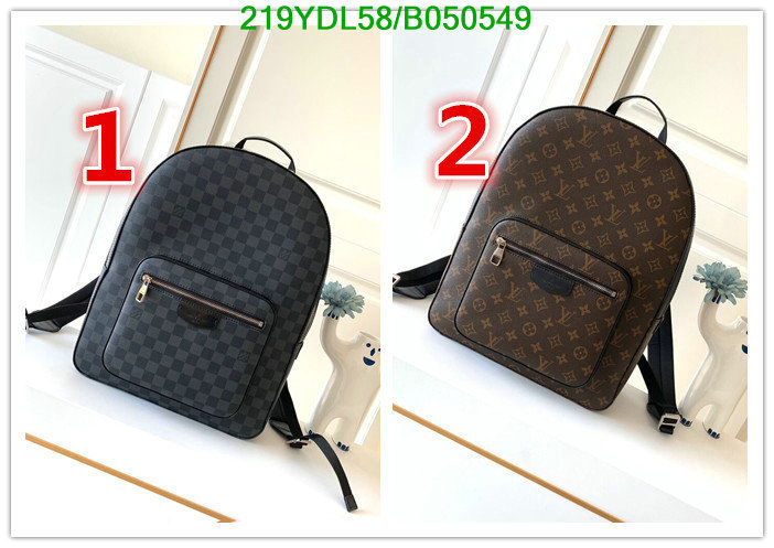 LV Bags-(Mirror)-Backpack-,Code: B050549,$: 219USD