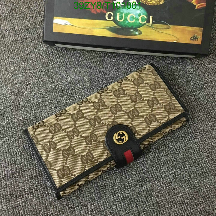 Gucci Bag-(4A)-Wallet-,Code: T101001,$:39USD