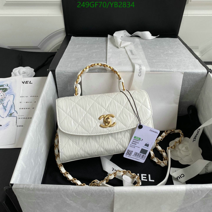 Chanel Bags -(Mirror)-Diagonal-,Code: YB2834,$: 249USD