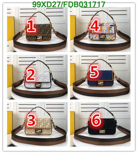 Fendi Bag-(4A)-Baguette-,Code: FDB031717,$:99USD