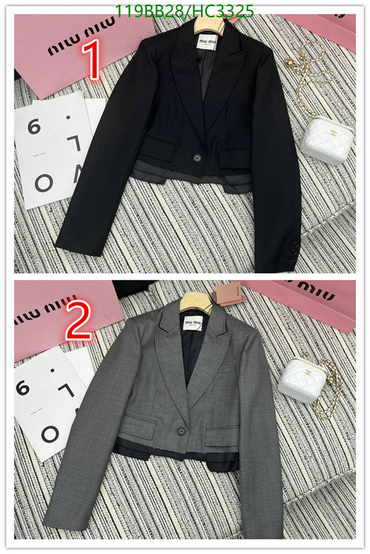 Clothing-MIUMIU, Code: HC3325,$: 119USD