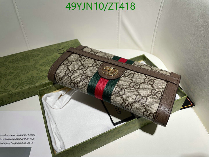 Gucci Bag-(4A)-Wallet-,Code: ZT418,$: 49USD