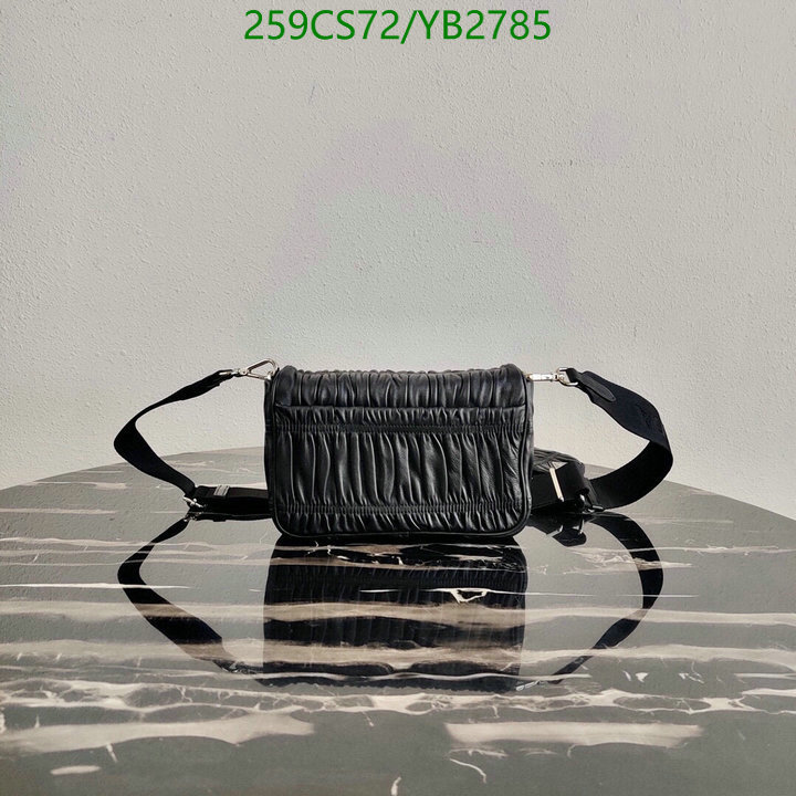 Prada Bag-(Mirror)-Diagonal-,Code: YB2785,$: 259USD