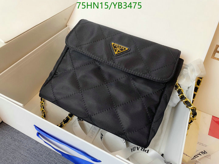 Prada Bag-(4A)-Diagonal-,Code: YB3475,$: 75USD